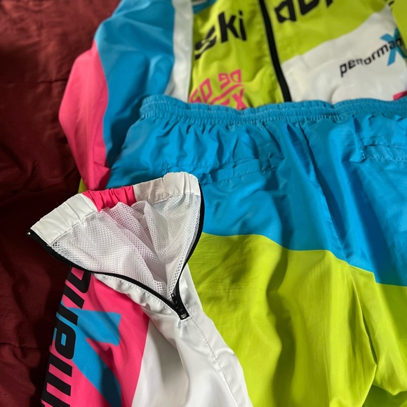 Mens lined 2piece lined wind breaker suit by Dope Sports; sz 2X - Picture 7 of 12